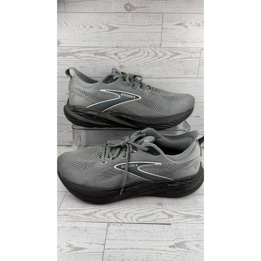 Brooks Glycerin 22 1104452E078 Gray 11 2E Mens Sneakers Mesh Running Shoes #214